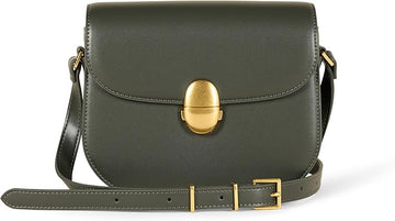 Amazon Essentials Women's Vegan Leather Crossbody Flap Bag with Adjustable Strap